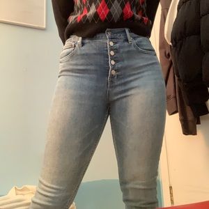 Gap cigarette style jeans.